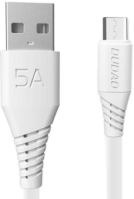 USB to Micro USB Cable Dudao L2M 5A, 2m (White) - Arvutitark