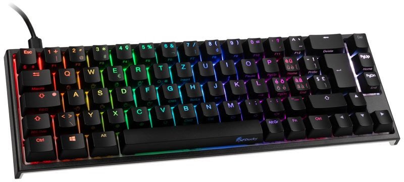 RGB Tastatur, 2 Ducky Arvutitark MX-Black, LED -... ONE SF - Gaming