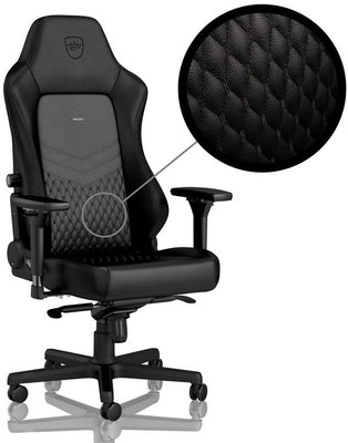 noblechairs Footrest 2 - Real Leather Black