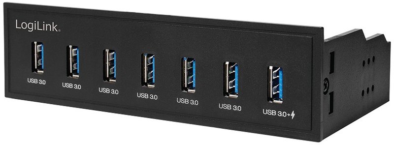 LogiLink USB 7-Port, 5,25" Schnelladeport - Arvutitark