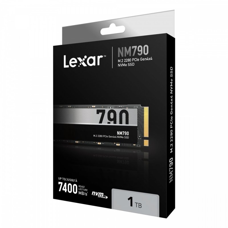 Lexar NM790 1 To SSD M.2 2280 PCIe 4.0 NVMe SLC avec dissipateur thermique