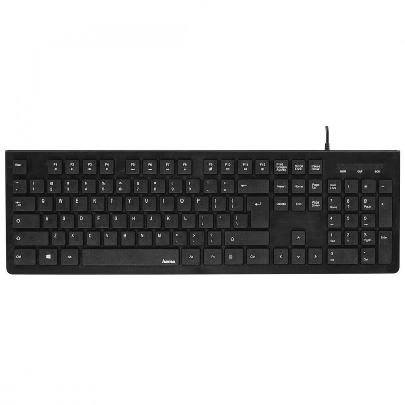 black Hama Arvutitark keyboard KC-200 Hama - Basic