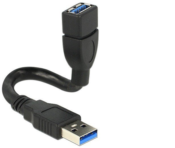 Câble USB A mâle / mini USB B mâle - 0.15 m