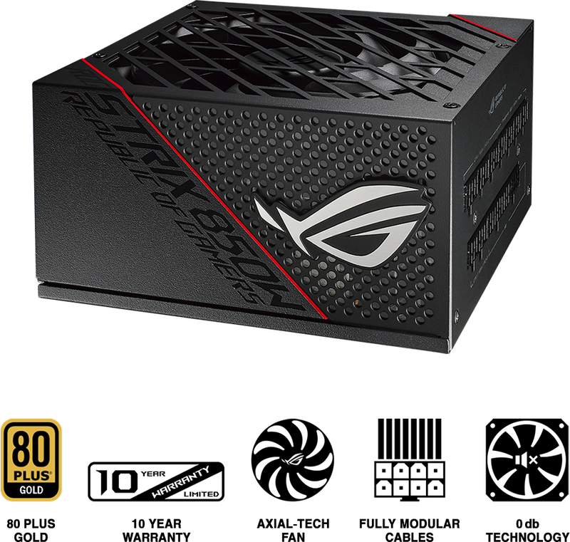 ALIM 850W ASUS - ROG STRIX 850G POWER SUPPLY WHITE EDITION - 80 PLUS GOLD  -FULL MODULAIRE