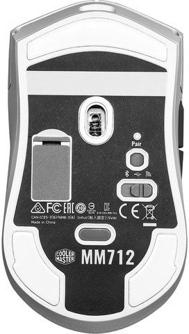 Cooler Master MM712 Wireless Gaming Mouse (White) MM-712-WWOH1