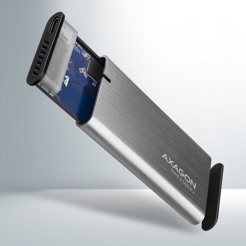 Boîtier AXAGON EEM2-GTS USB-C 3.2 Gen 2 - SSD M.2 NVMe THIN SANS VIS