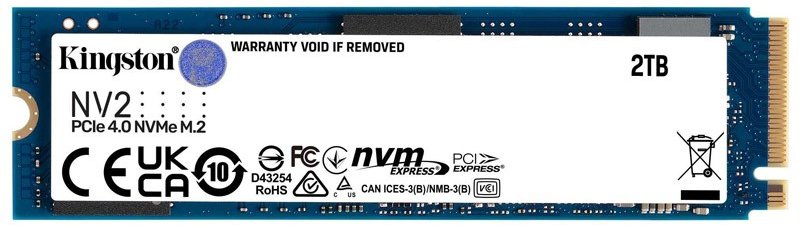 Kingston NV2 2TB SSD PCIe 4.0 x4 (NVMe) SNV2S/2000G - Arvutitark