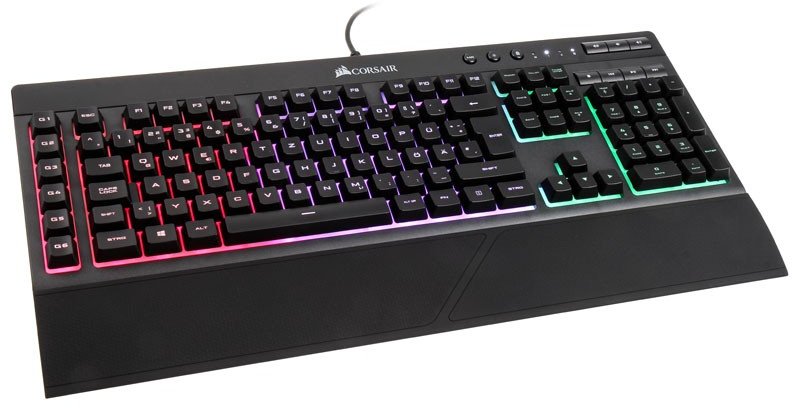 LED RGB Gaming Tastatur, - Arvutitark Corsair schwarz - K55