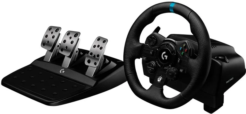 Logitech G Driving Force Shifter with Logitech G923 Racing Wheel and Pedals  for Xbox X