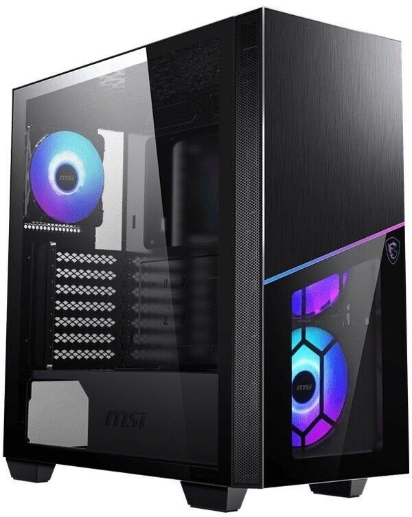 MSI MAG FORGE 100R Mid-Tower Case - Black, Tempered - Arvutitark