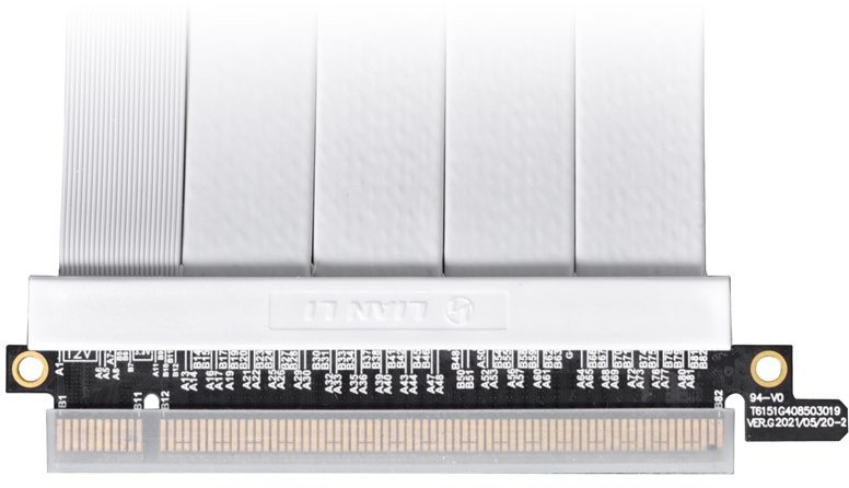 Lian Li PW-PCIV-4-90W PCIe 4.0 Riser Kabel - 900mm, weiß - Arvutitark