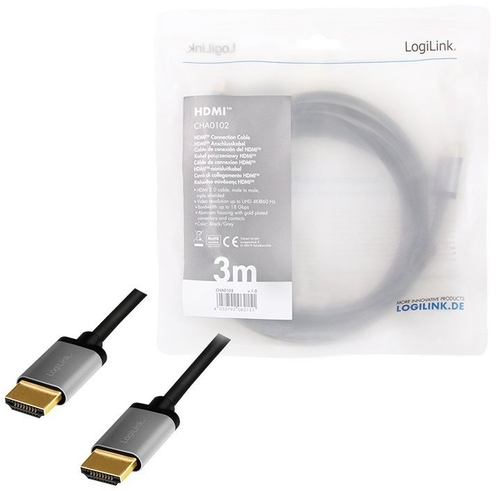 Logilink HD0053 - Conmutador HDMI 4x1 puertos, Multivista, 4K / 30 Hz