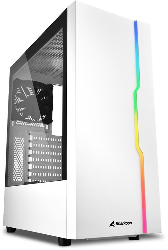 Midi Sharkoon Arvutitark RGB - Slider white