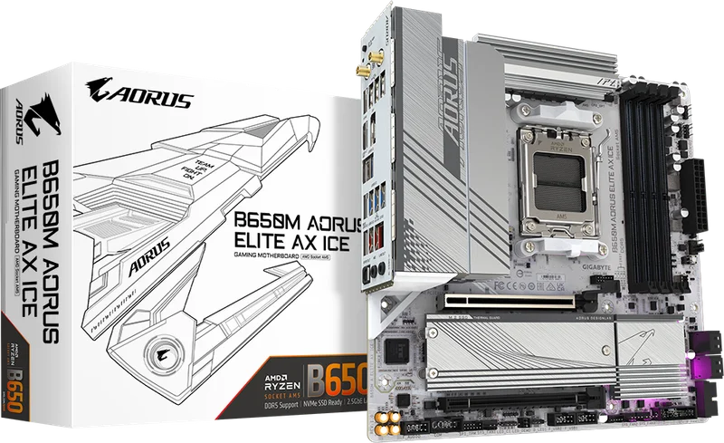 GIGABYTE B650 Aorus Elite AX AM5 AMD Motherboard for sale online