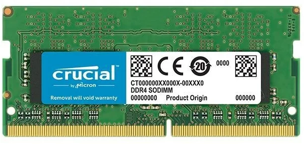 Crucial 16GB 260-Pin DDR4 SO-DIMM DDR4 3200 (PC4 25600) Laptop Memory Model  CT16G4SFD832A 