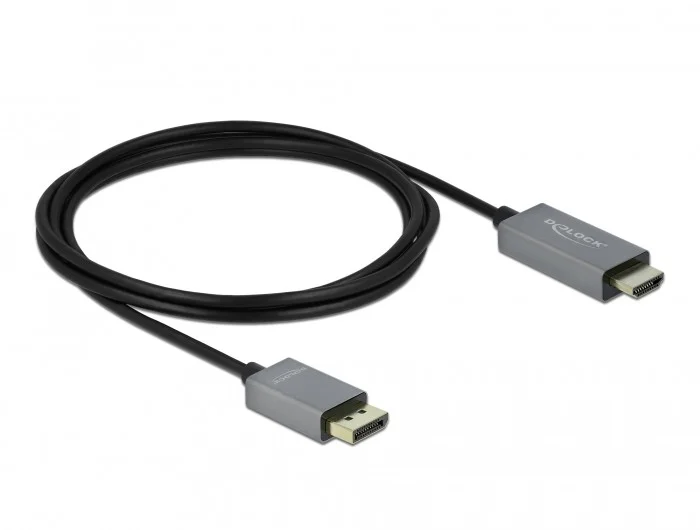 mumlende interview Clancy DELOCK DisplayPort 1.4 > HDMI Kabel 4K 60Hz HDR 2.0m aktiv - Arvutitark