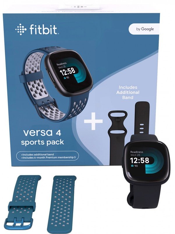 Fitbit Versa 2 Smartwatch Bundle - Black