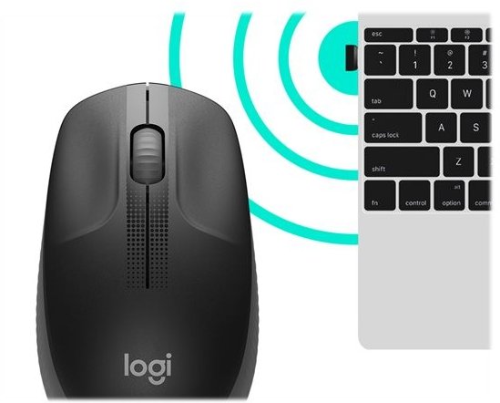 Logitech M190 WIreless Mouse Charcoal - Arvutitark