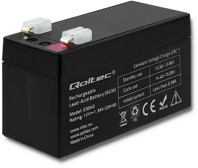 QOLTEC 53080 Gel Battery 12V 100Ah - Arvutitark