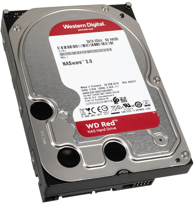 WD Red, 4 To, Disque dur WD40EFAX, SATA 600, 24/7, AF