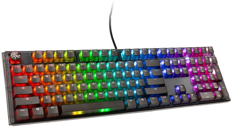 Ducky One 3 Aura Black Gaming Tastatur, RGB LED - MX-Red... - Arvutitark