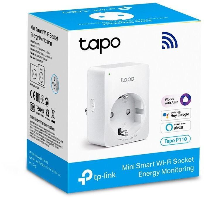 Tp-Link Smart Wi-Fi Socket, Energy Monitoring Tapo P110 – M2M