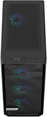 Case PC Fractal Design Meshify 2 Compact Lite - Vetro Temperato, Design Mesh, Supporto ATX, Nero