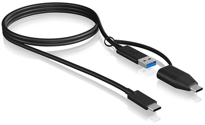 forklædt Lingvistik Gennemvæd USB Adapterkabel IcyBox USB3.2Gen2 Type-C zu Type AC 1m - Arvutitark
