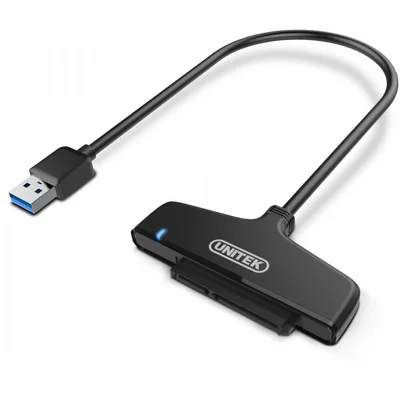 ELUTENG Adaptateur USB 3.0 vers SATA III, Cable USB 3 vers SATA Super Speed  5Gbps Adapteur Disque Dur 2.5 SSD HDD Convertisseur USB Adapter pour 2.5  SSD/HDD Drives, Noir : : Informatique