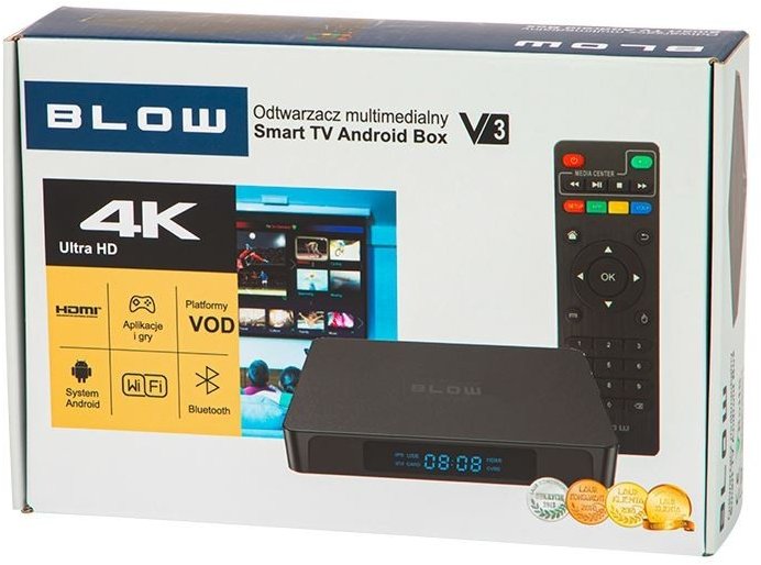 Android TV BOX BLOW SMART TV 4K UltraHD v3 Bluetooth WiFi - Blow