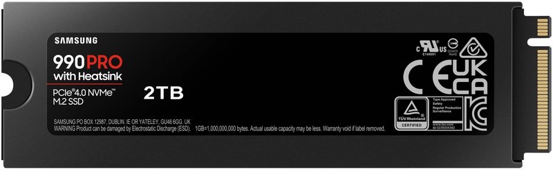 Samsung 990 PRO 2TB NVMe M.2 2280 SSD with Heatsink - Arvutitark