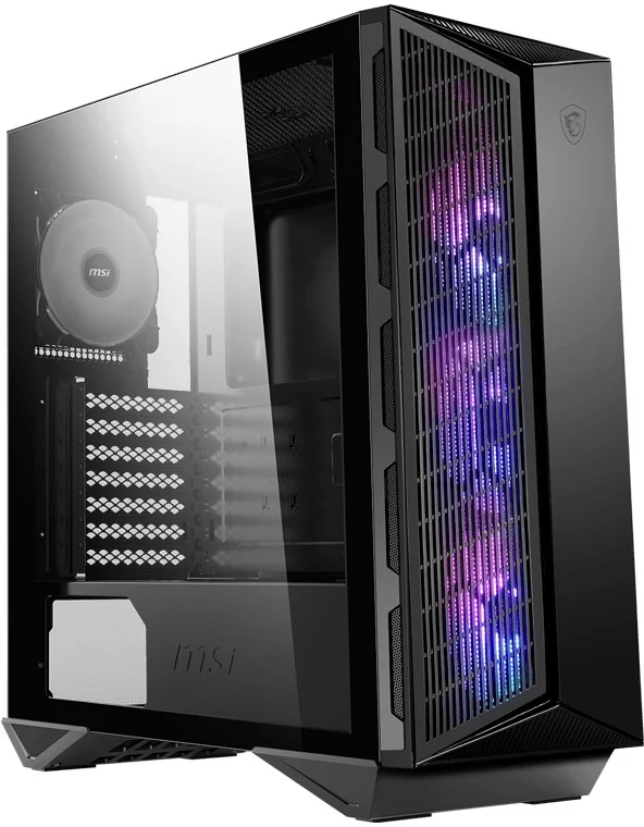 MSI MAG FORGE 100R Mid-Tower Case - Black, Tempered - Arvutitark