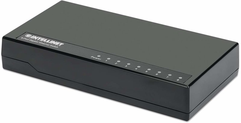 INTELLINET Desktop 8-Port Gigabit Ethernet Switch schwarz - Arvutitark