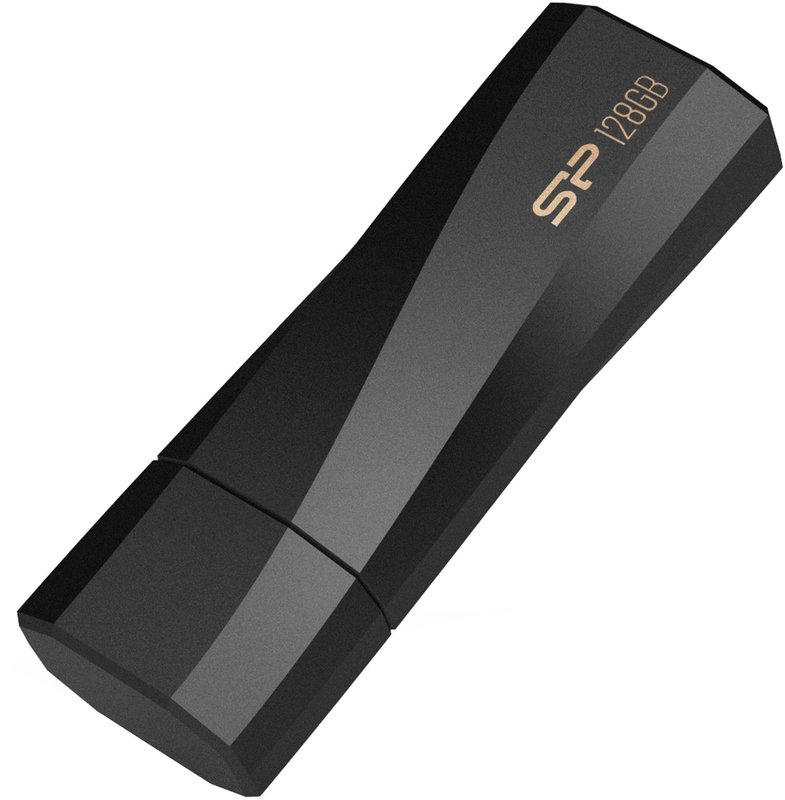 SP008GBUF3B02V1K, Silicon Power Chiavetta USB, Blaze B02, 8GB, USB 3.2,  Nero