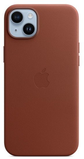 Apple Leather Case with MagSafe for iPhone 14 Plus - Umber