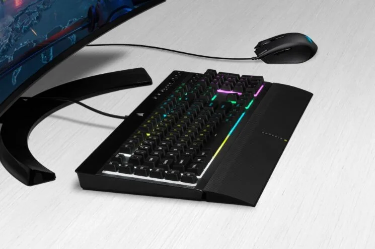 Corsair Gaming - K55 + HARPOON RGB Keyboard and Mouse Combo - see  description